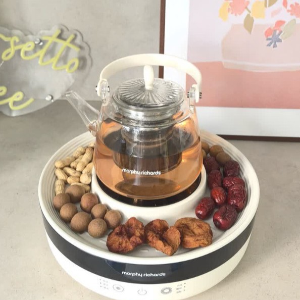 摩飞围炉煮茶套装电陶炉仿真炭火煮茶器具全玻璃养生壶MR6096